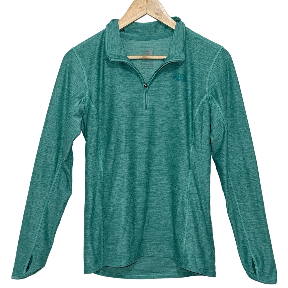 Womens The North Face Glacier Tech Quarter Zip Jacket Pullover Sweatshirt Size M